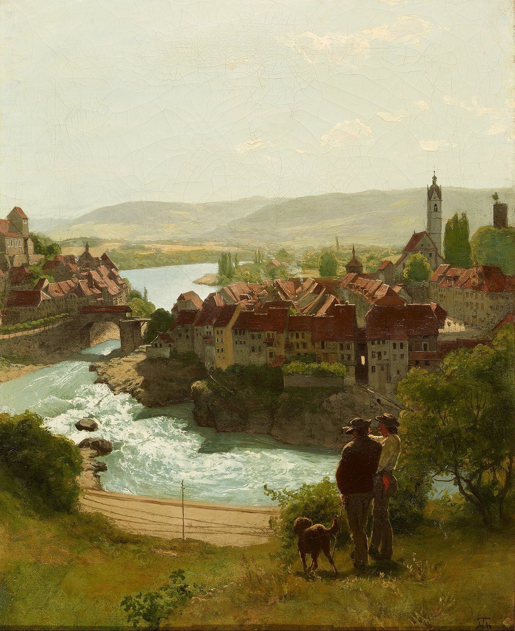 The Rhine at Laufenburg by Hans Thoma