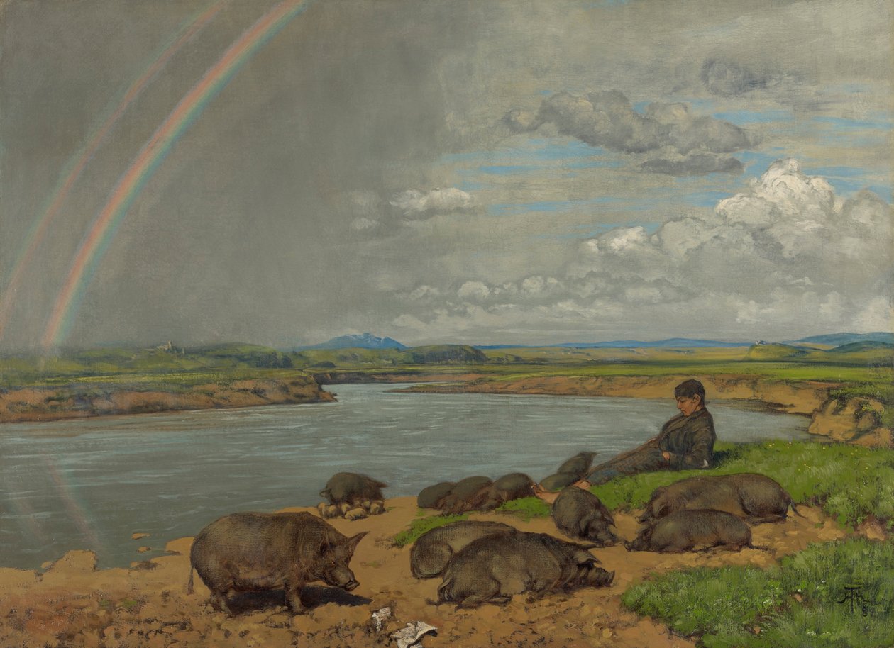 The Prodigal Son (The Swineherd) by Hans Thoma