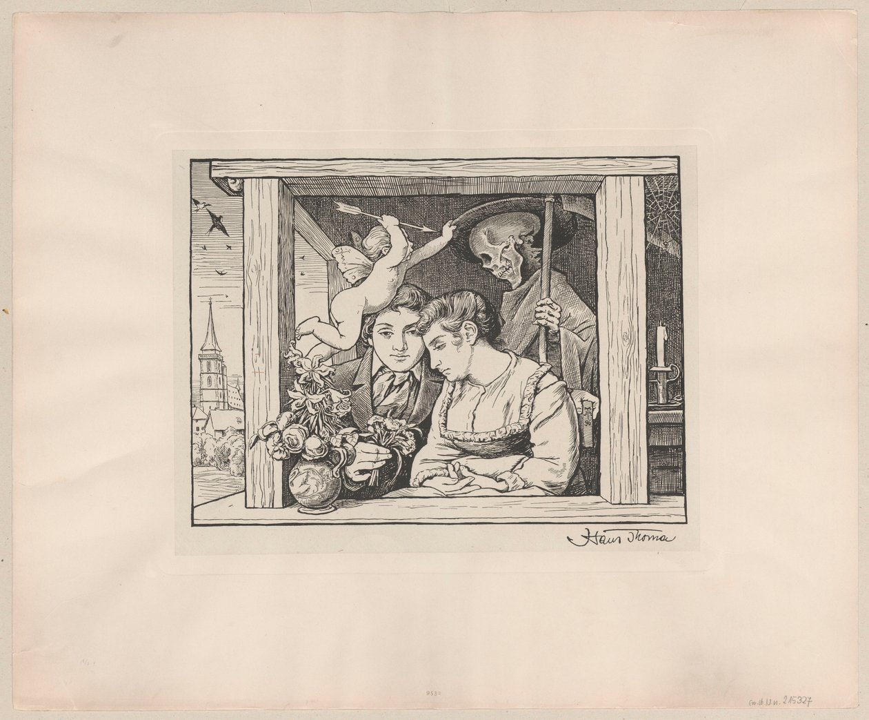 A Heart, a Loyalty Alone Shall Be Between Us Both by Hans Thoma