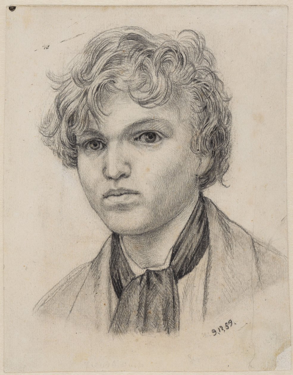 Youthful Self-Portrait by Hans Thoma