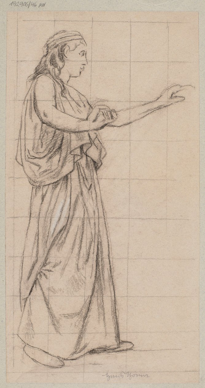 Woman with Outstretched Arms by Hans Thoma