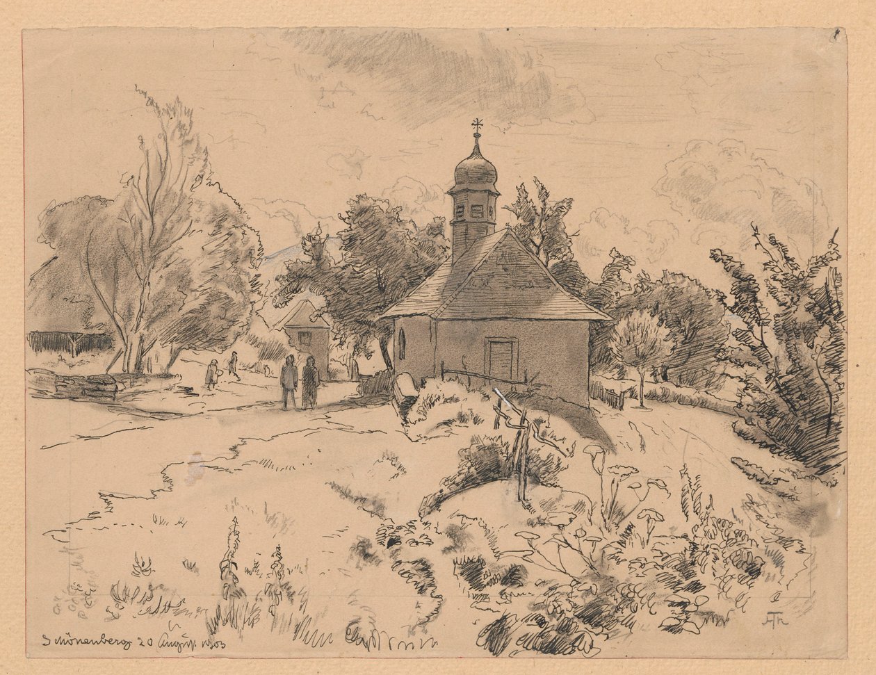 Church in Schönenberg by Hans Thoma
