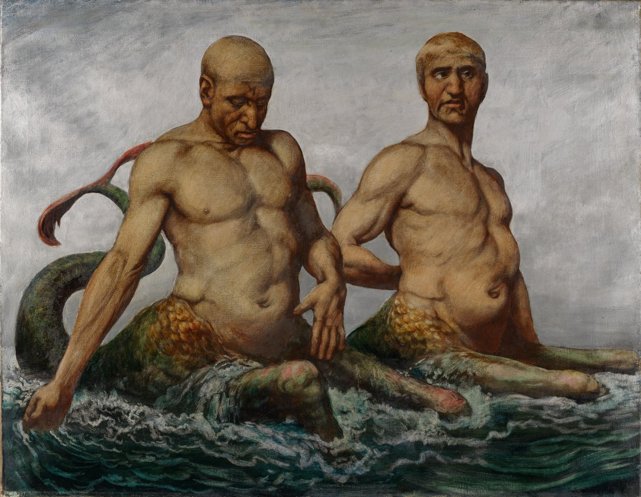 Mermen by Hans Thoma