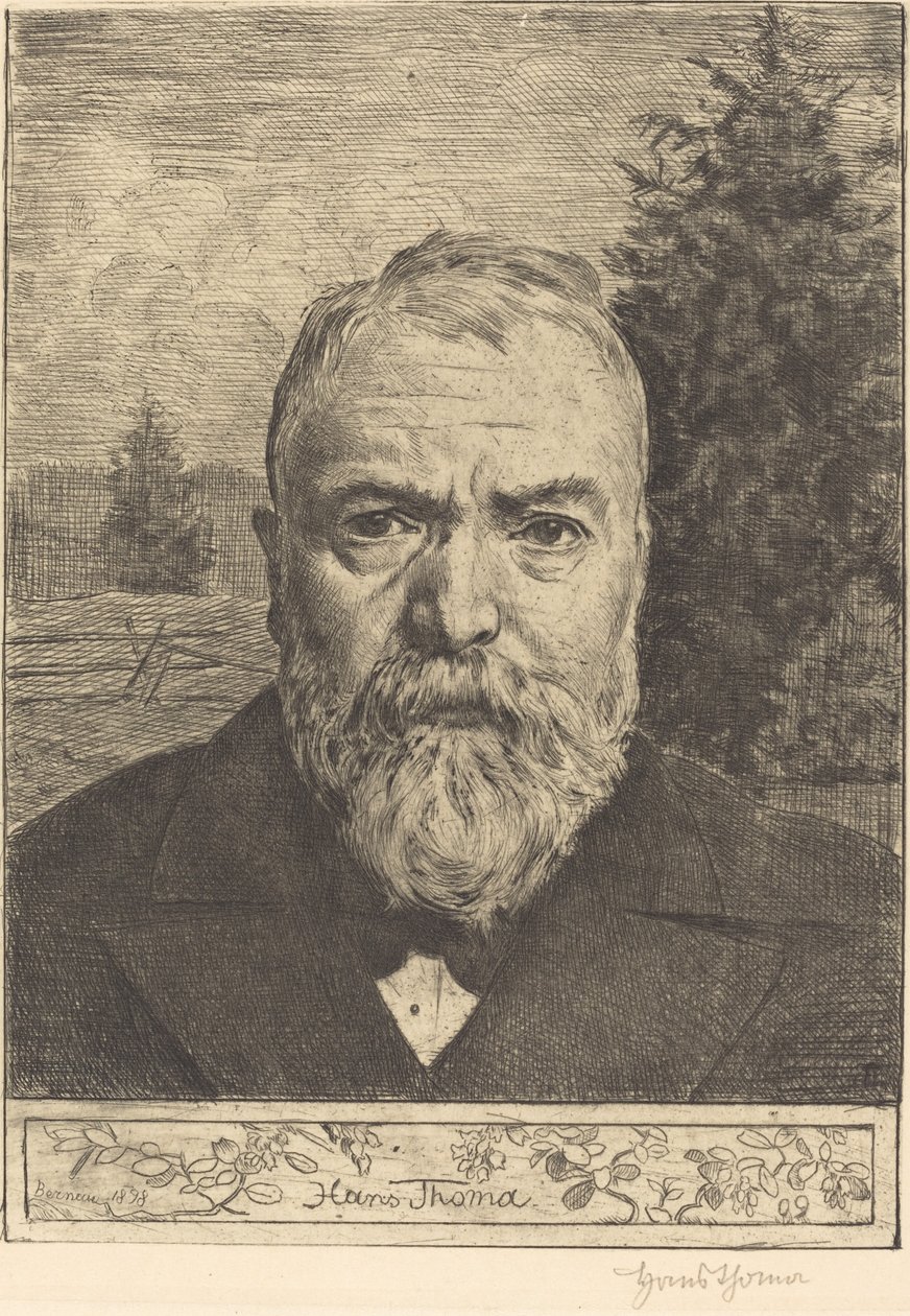 Self-Portrait II by Hans Thoma