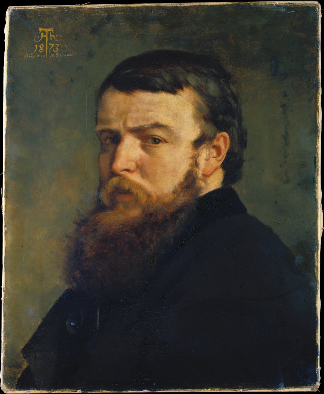 Self-Portrait from Munich by Hans Thoma