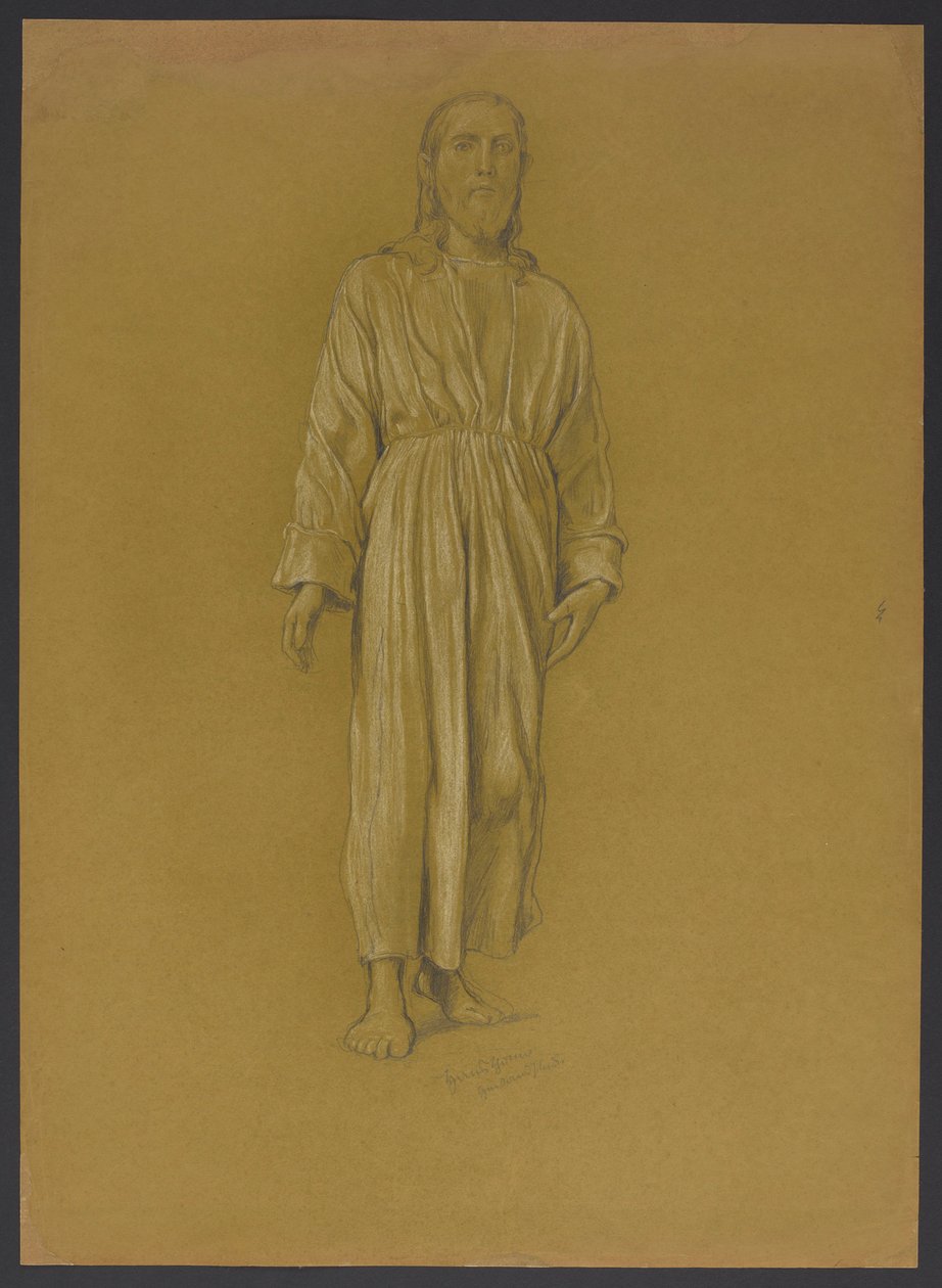 Study of the Figure of Christ by Hans Thoma