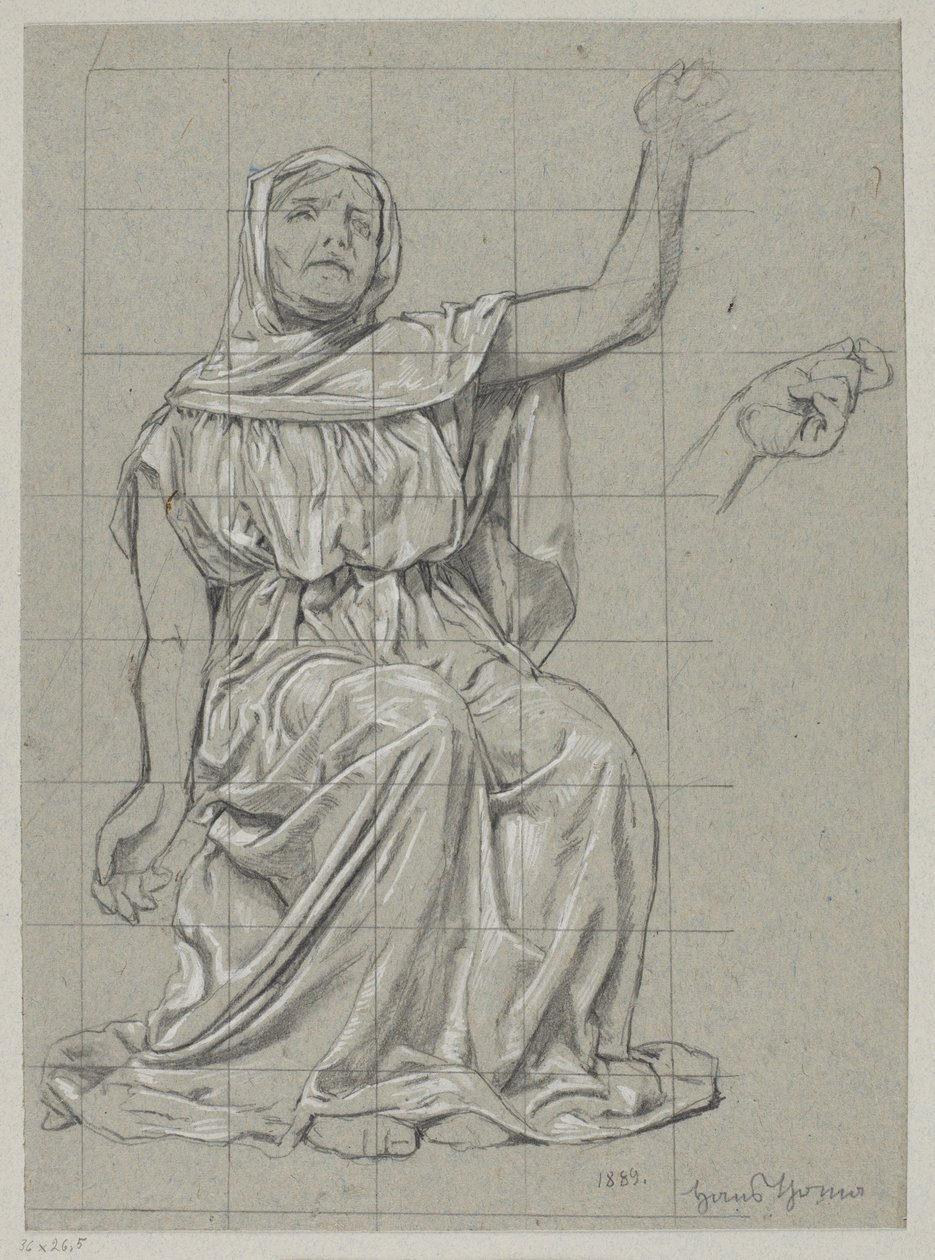 Study of One of the Norns by Hans Thoma