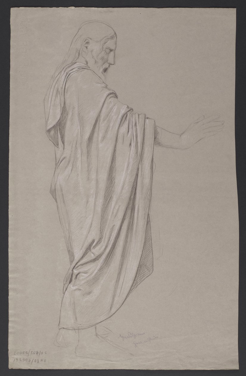Sketch of Christ by Hans Thoma