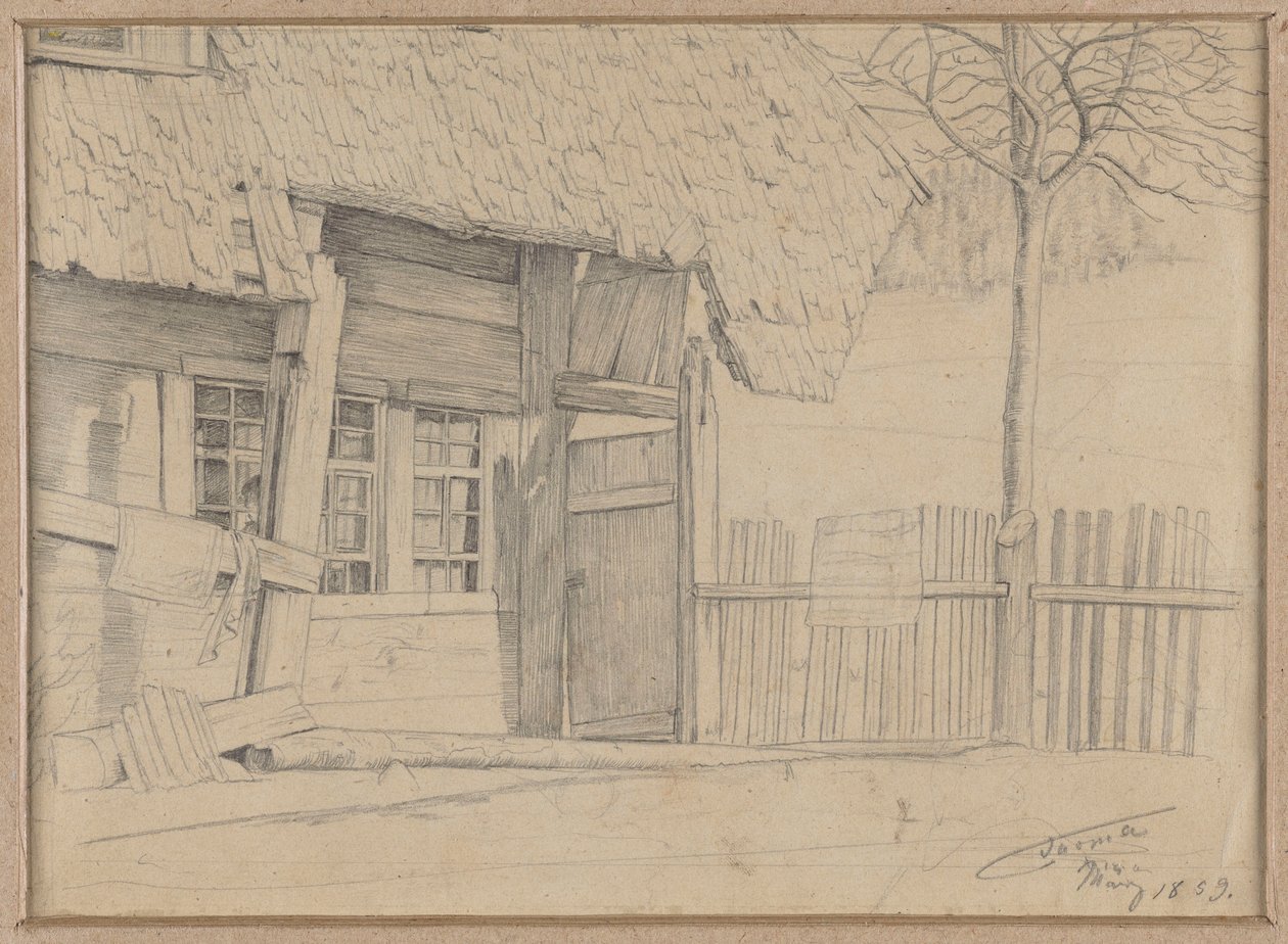 Farmstead in Bernau by Hans Thoma