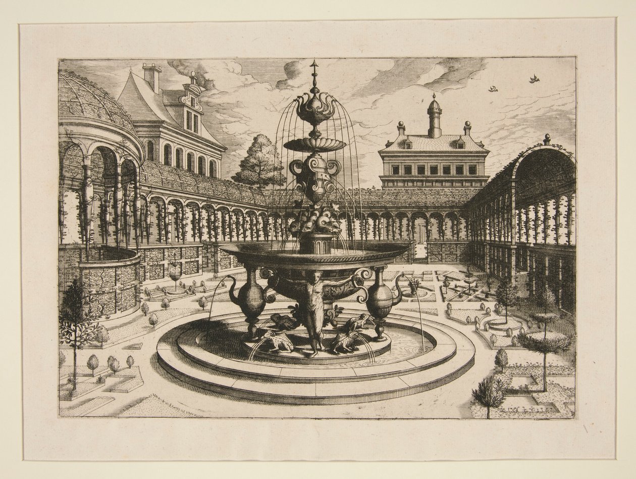 A Fountain by Hans Vredeman de Vries