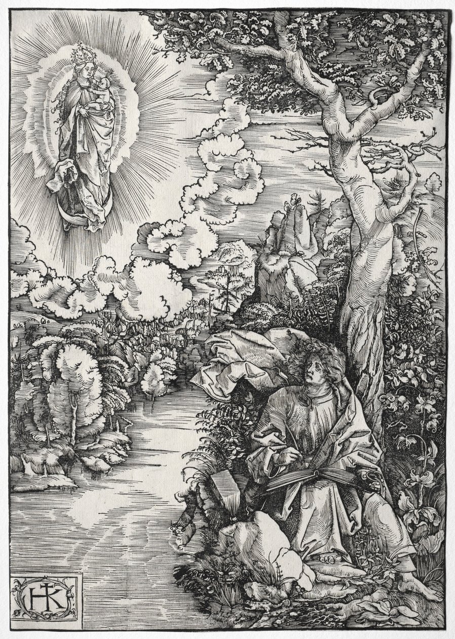 St. John on the Island of Patmos by Hans Wechtlin