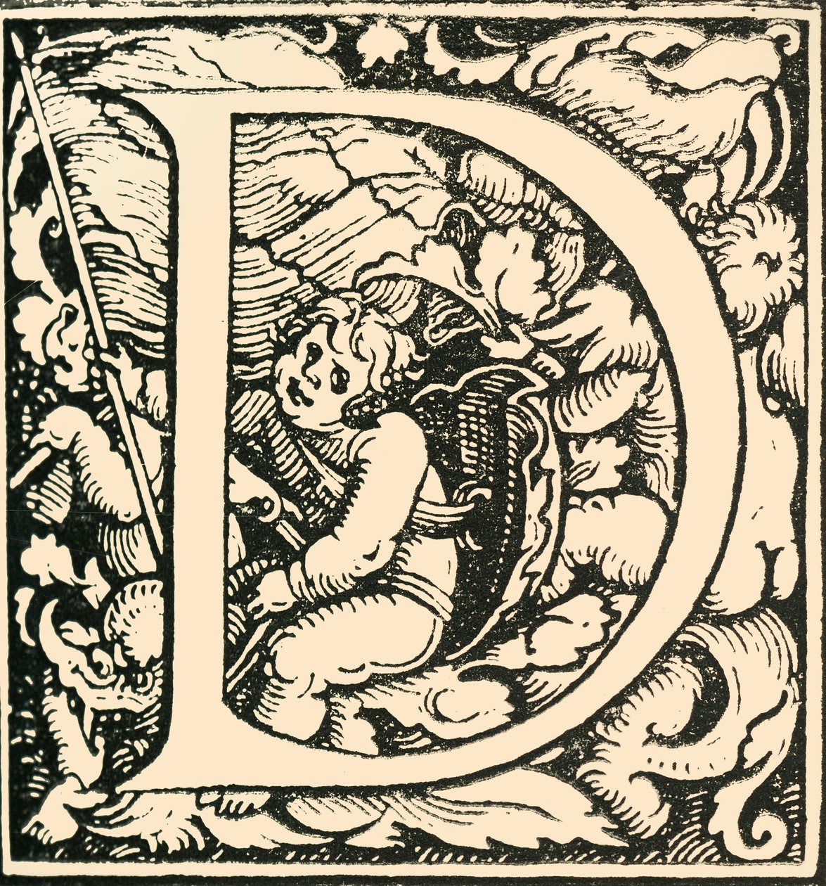 D - An Alphabet by Hans Weiditz by Hans Weiditz