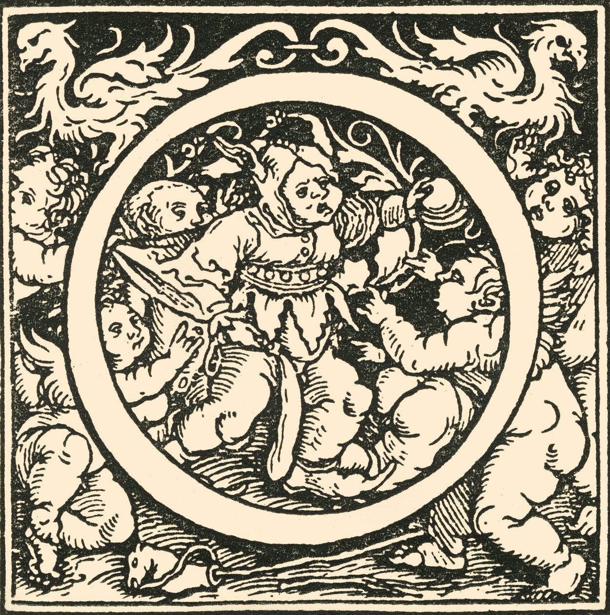 O - An Alphabet by Hans Weiditz, c1520-1521, 1908