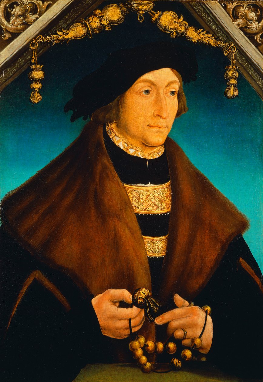 Portrait of the Count Palatine George of Wittelsbach, Bishop of Speyer by Hans Wertinger