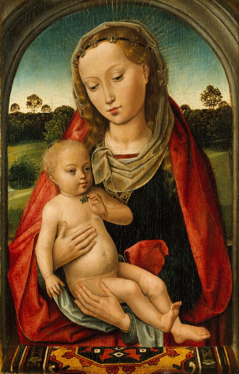 Virgin and Child, c.1487 by Hans after Memling