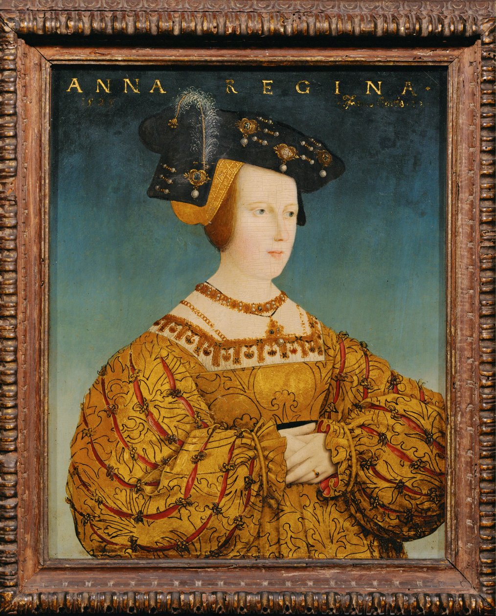 Anna of Hungary, Sister of King Ludwig of Hungary and Wife of Emperor Ferdinand I by Hans or Johan Maler