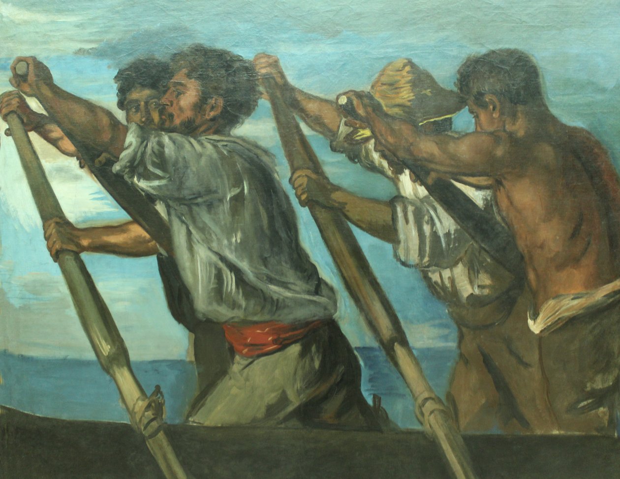 The Rowers by Hans von Marées