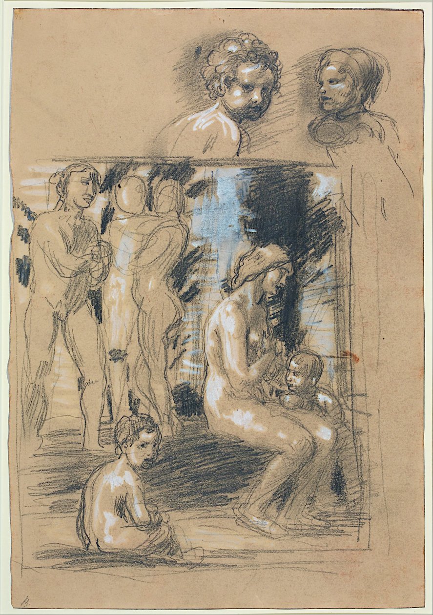 Study for the Composition of In Praise of Modesty by Hans von Marées