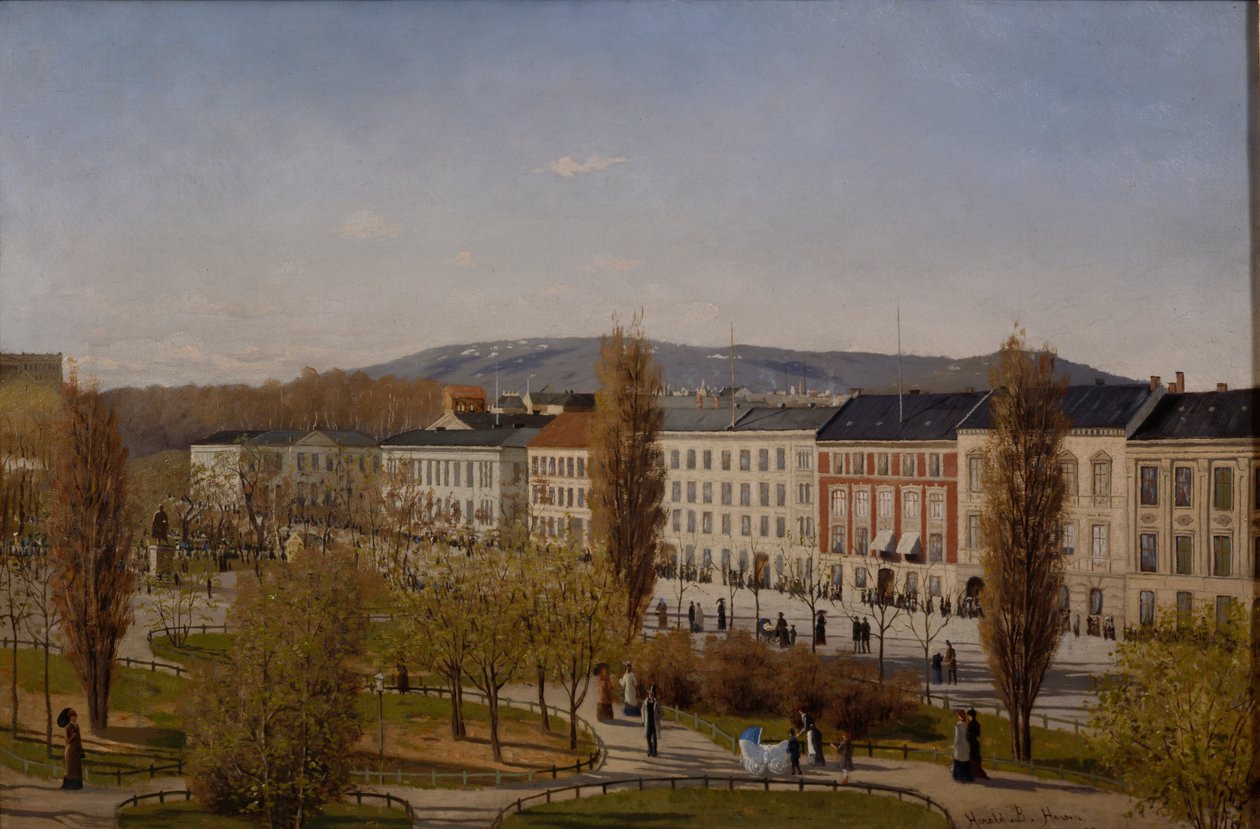 Karl Johans Street by Harald B. Hansen