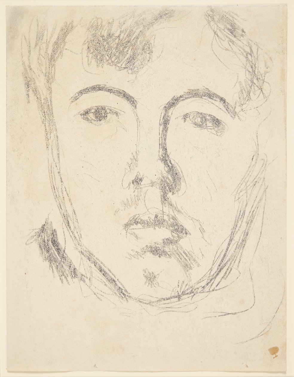 Self-Portrait. Head en Face by Harald Giersing