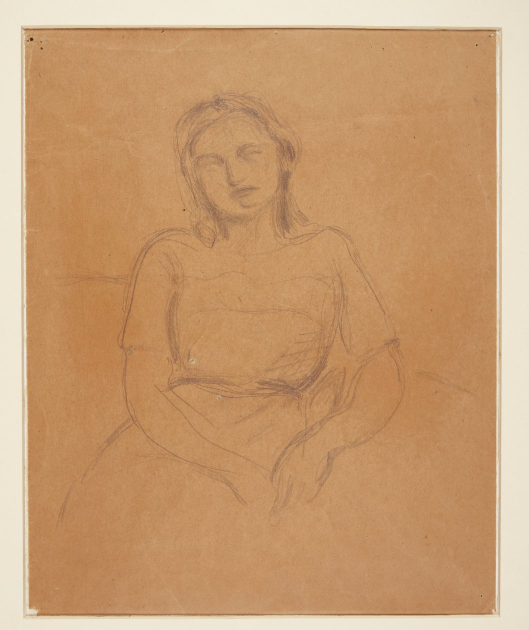 Seated Young Girl by Harald Giersing