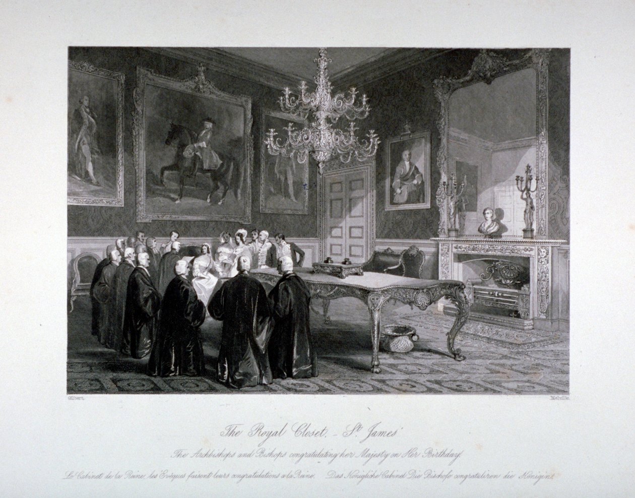 Interior view of the Royal Closet in St James
