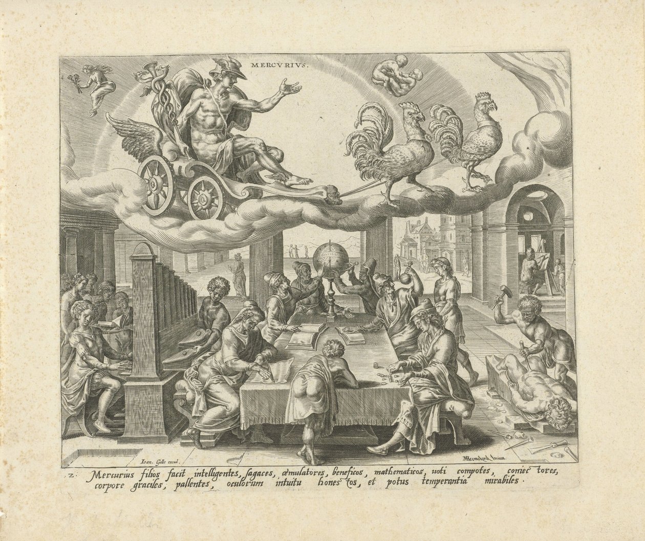 The Planet Mercury and Its Children (The Seven Planets) by Harmen Jansz Muller