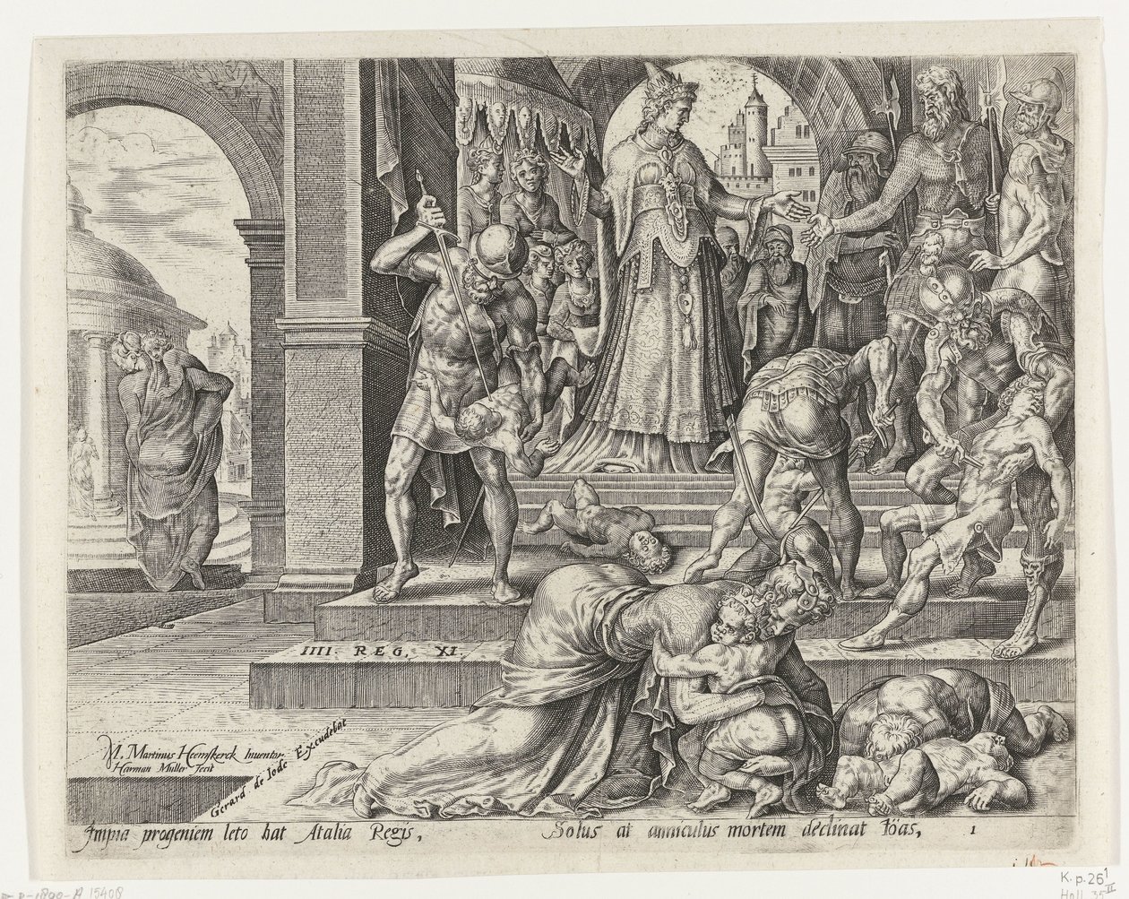 Queen Athaliah Orders the Killing of the Royal Children by Harmen Jansz Muller