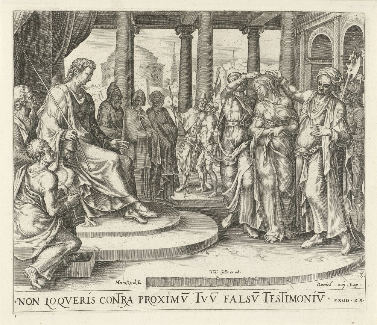 Susanna Accused by the Elders (The Ten Commandments series) by Harmen Jansz Muller