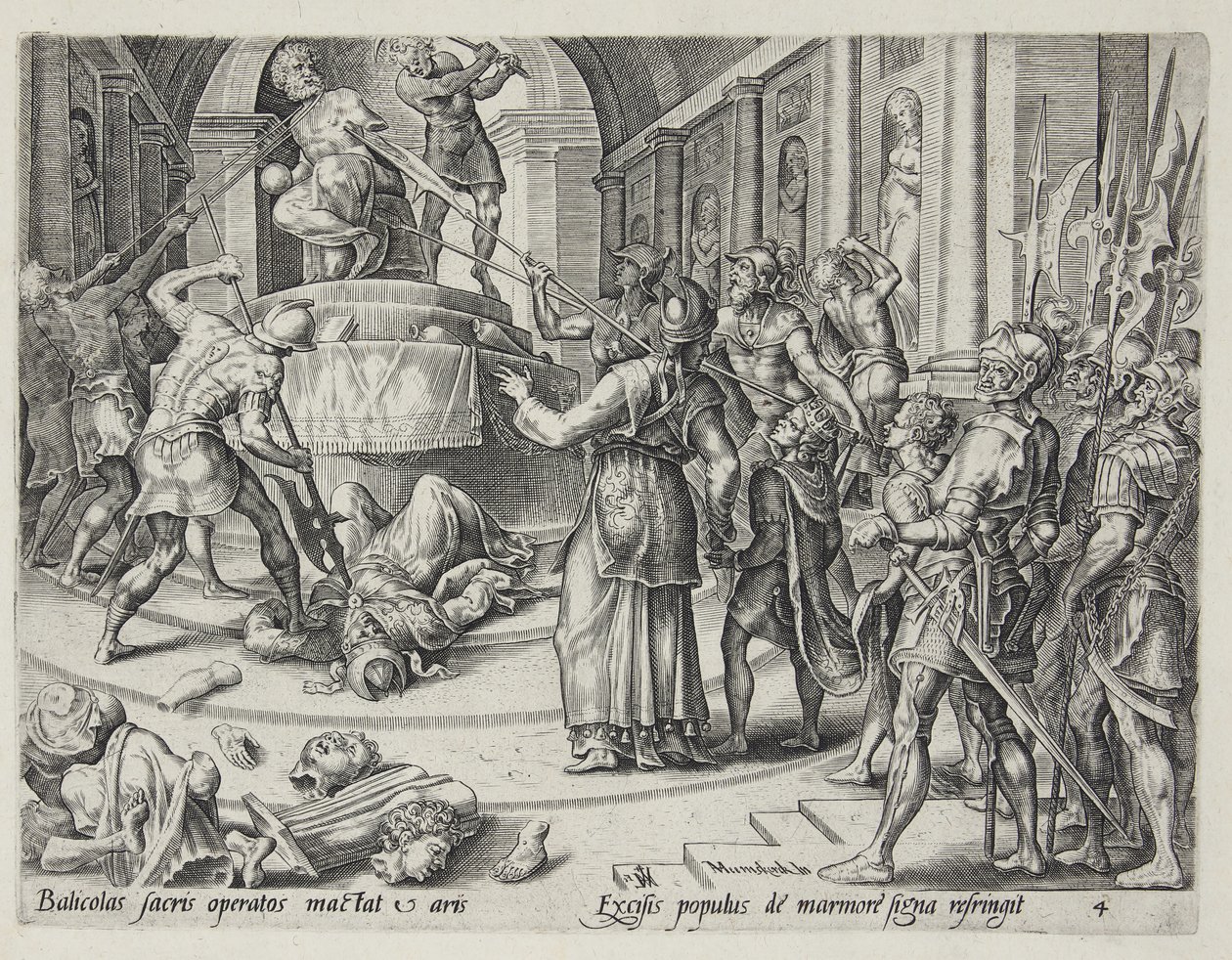 The Destruction of the House of Baal by Harmen Jansz. Muller