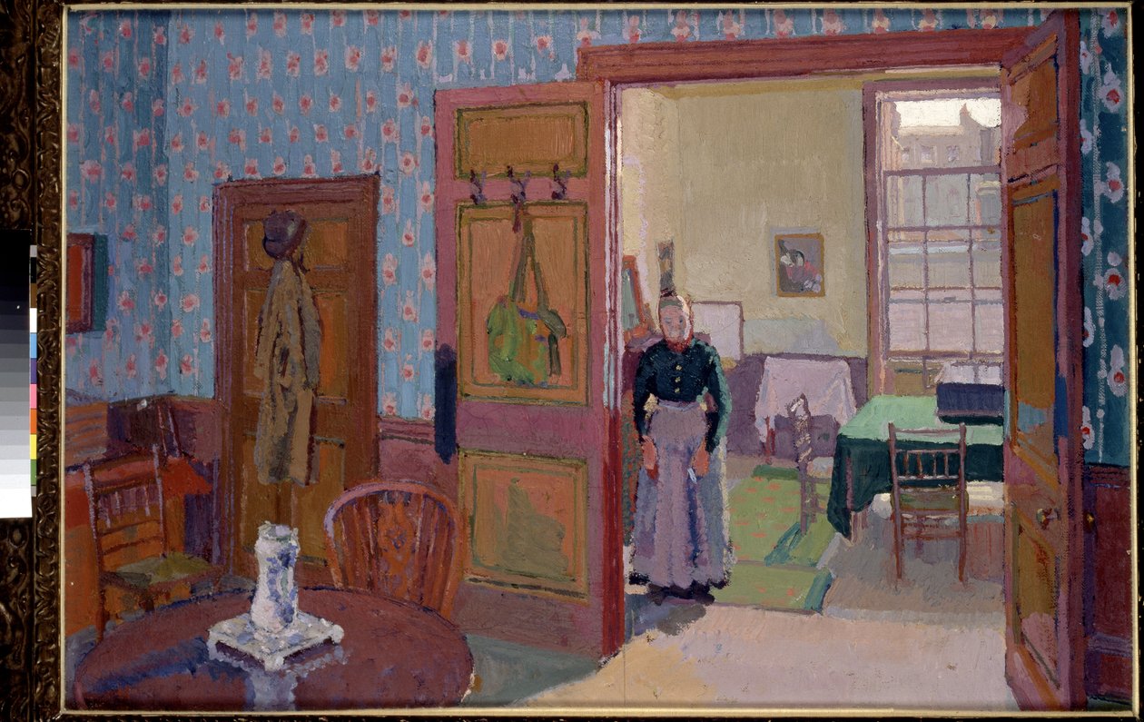 Interior with Mrs Mounter, 19th Century by Harold Gilman