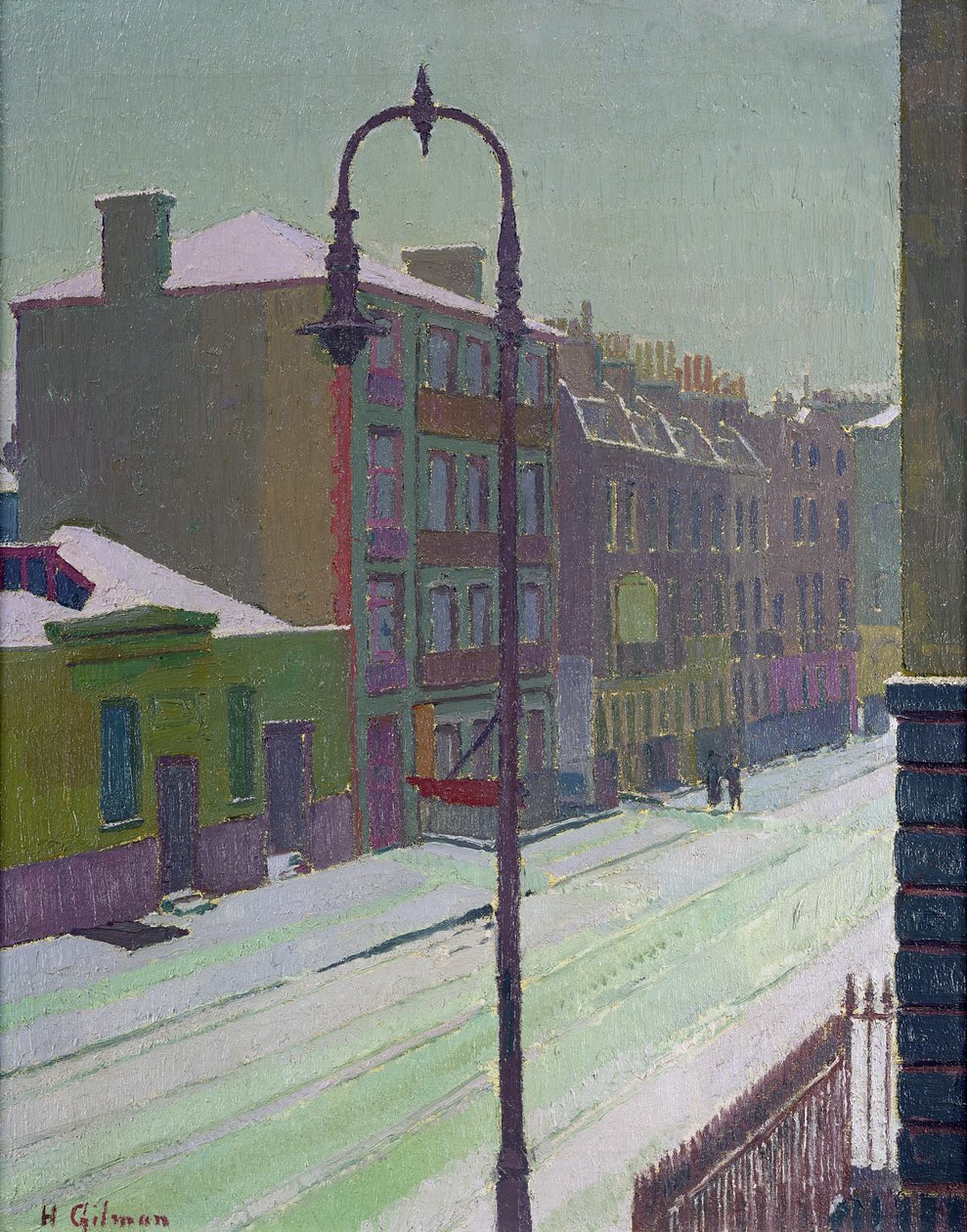London Street in the Snow by Harold Gilman