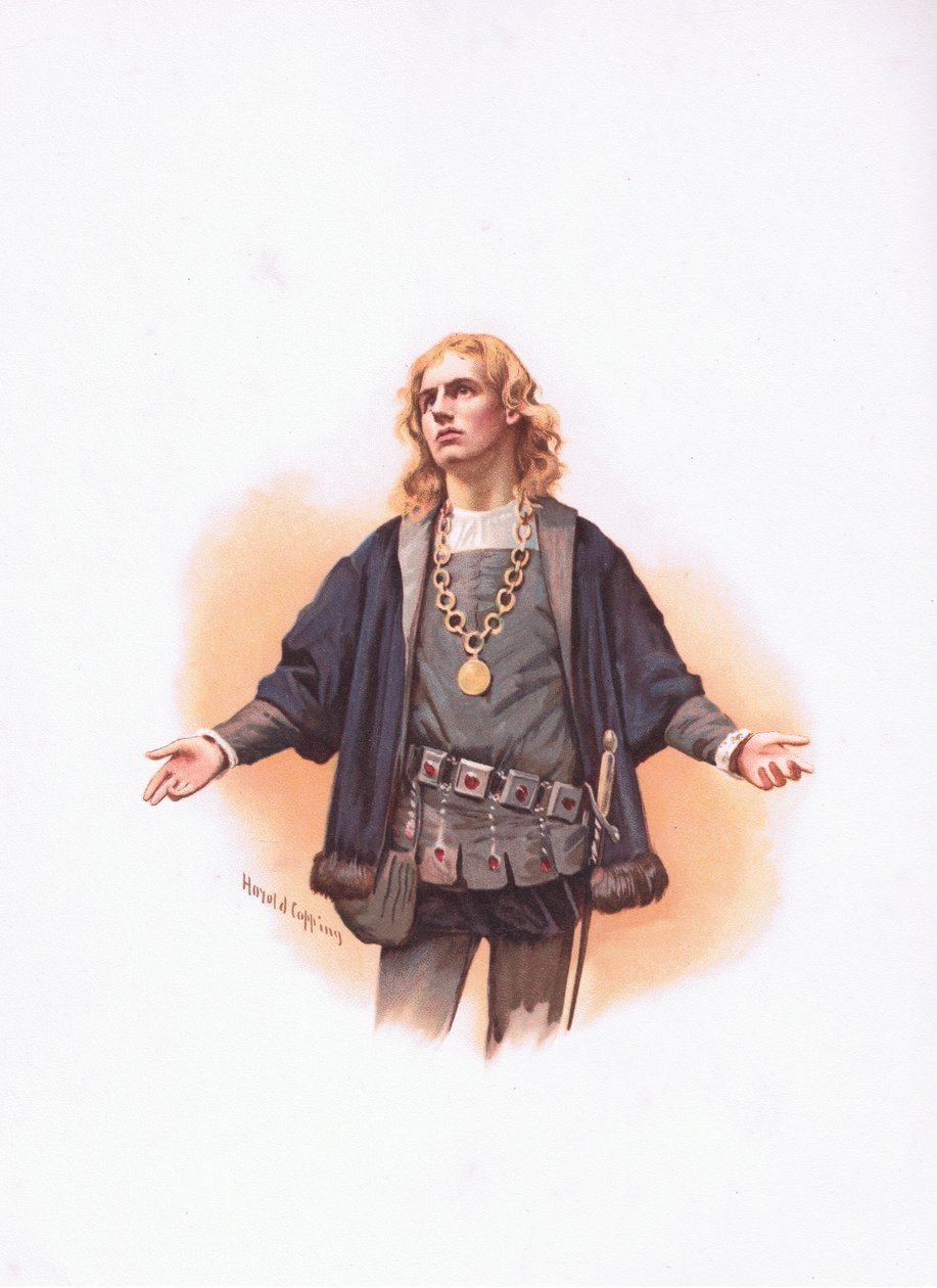 Hamlet, illustration from Hamlet by Harold Copping