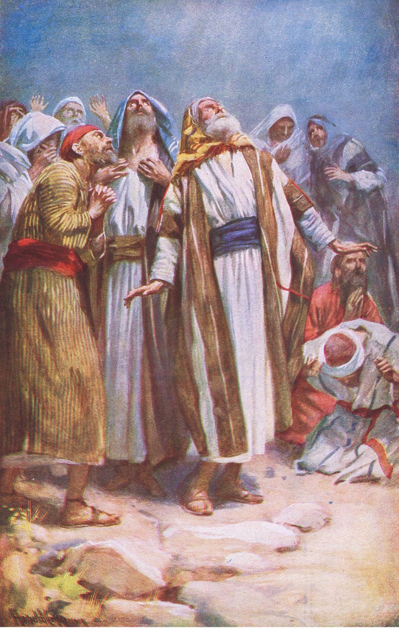 The Ascension, illustration from Harold Copping Pictures: The Crown Series by Harold Copping