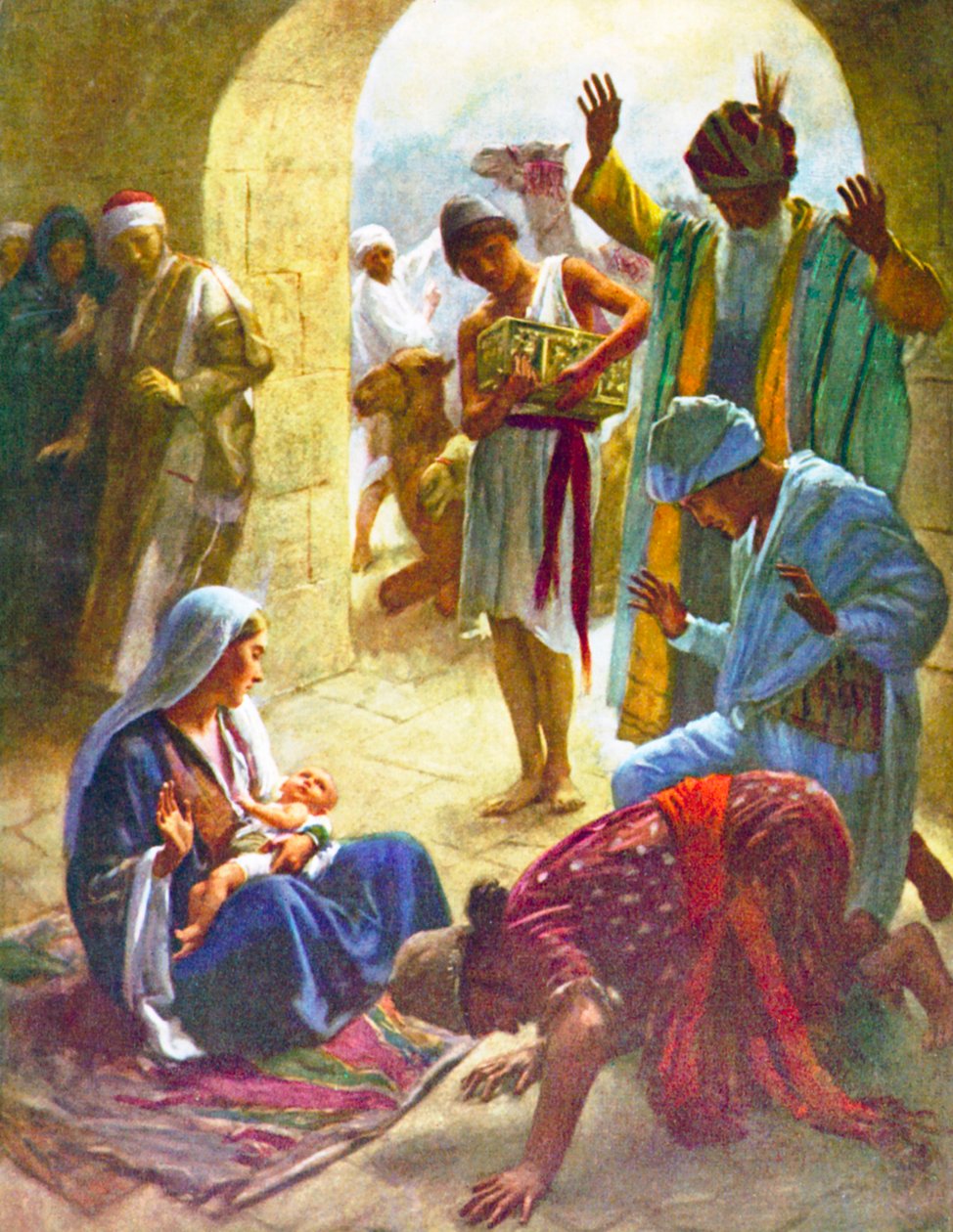 Visit of the Wise Men, Matthew 2 by Harold Copping