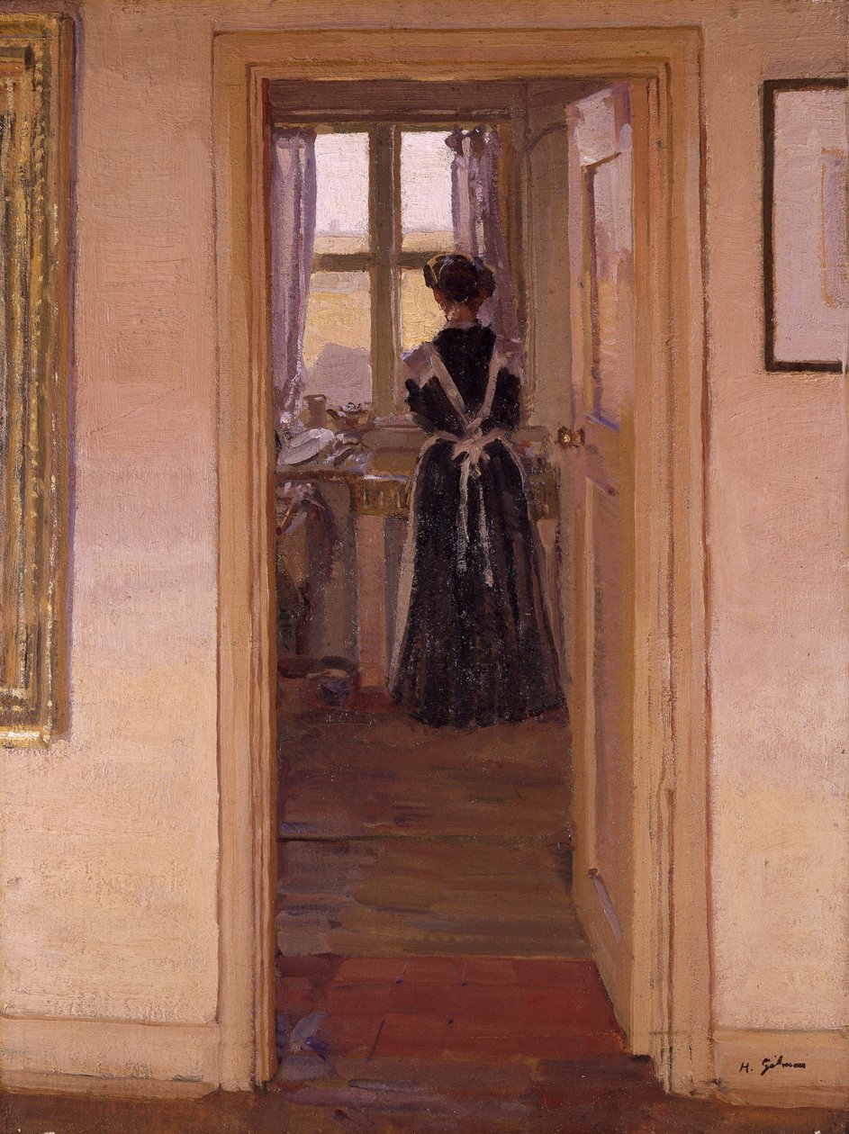 The kitchen by Harold Gilman