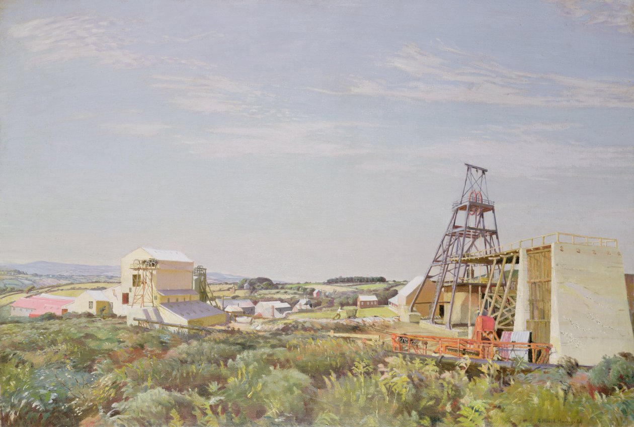 Lady Gwen Cornish Tin Mine by Harold Harvey