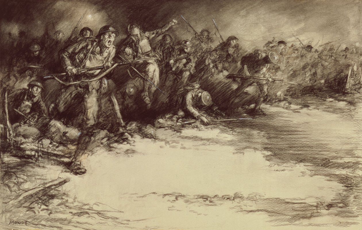 Counter Attack, c.1918 by Harold James Mowat
