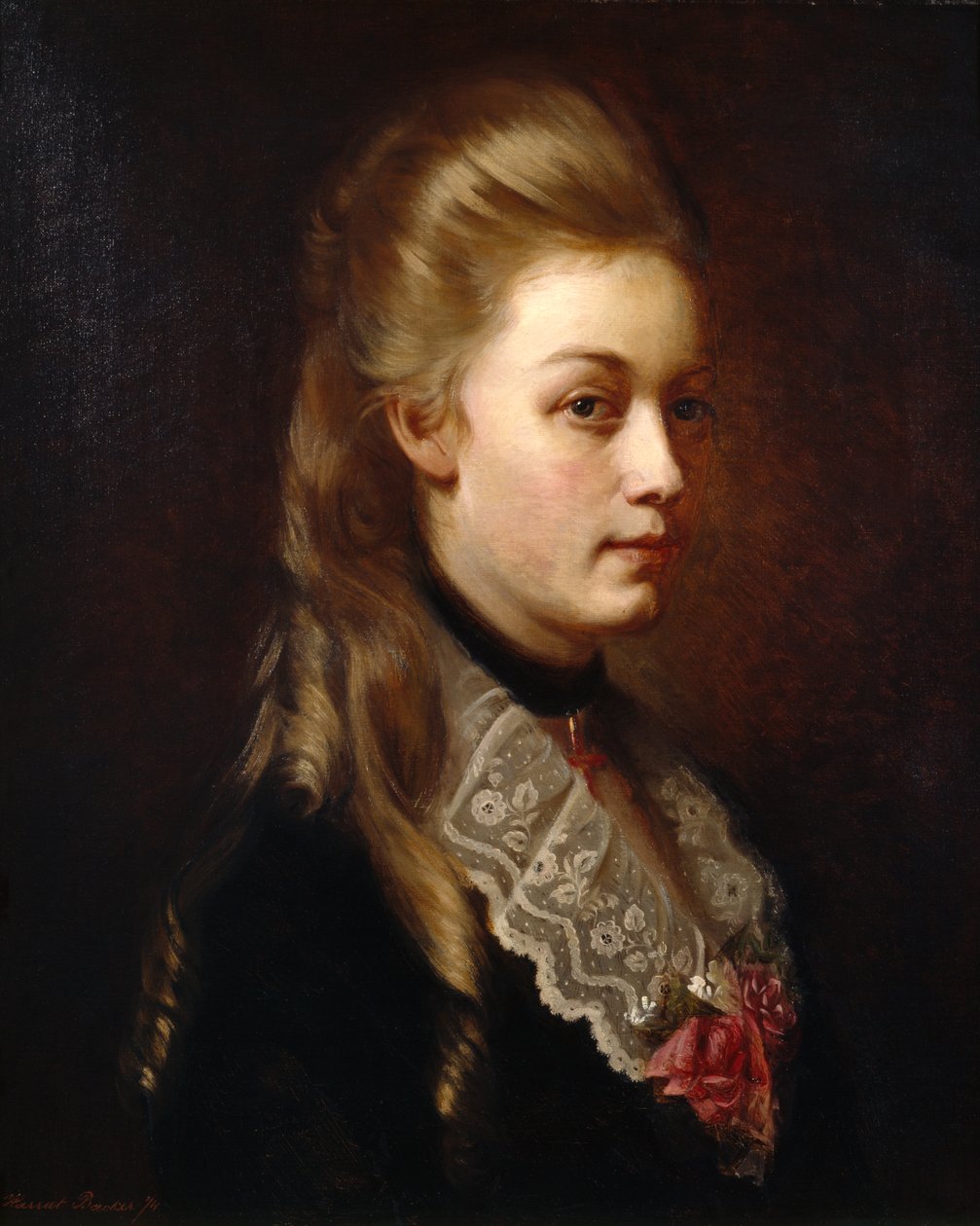 Agathe Backer Groendahl (1847-1907) by Harriet Backer