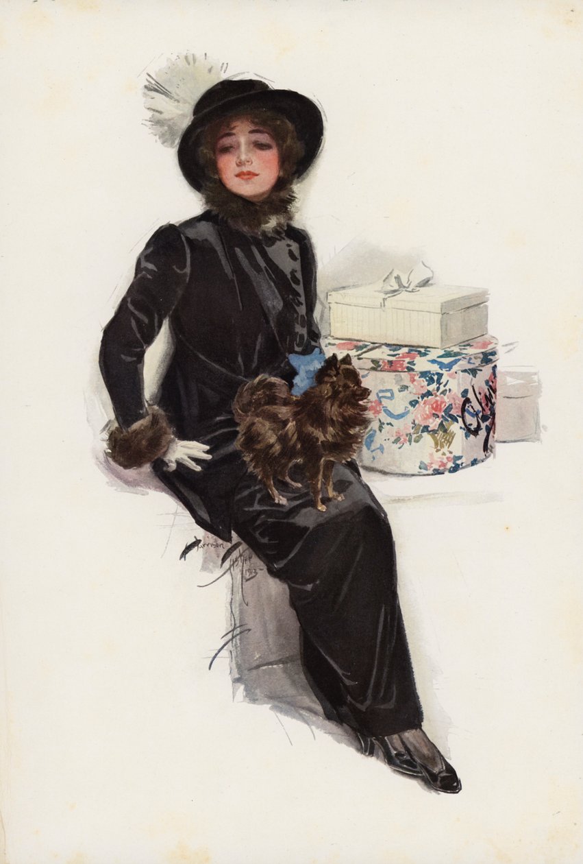 My Lady of Yule by Harrison Fisher