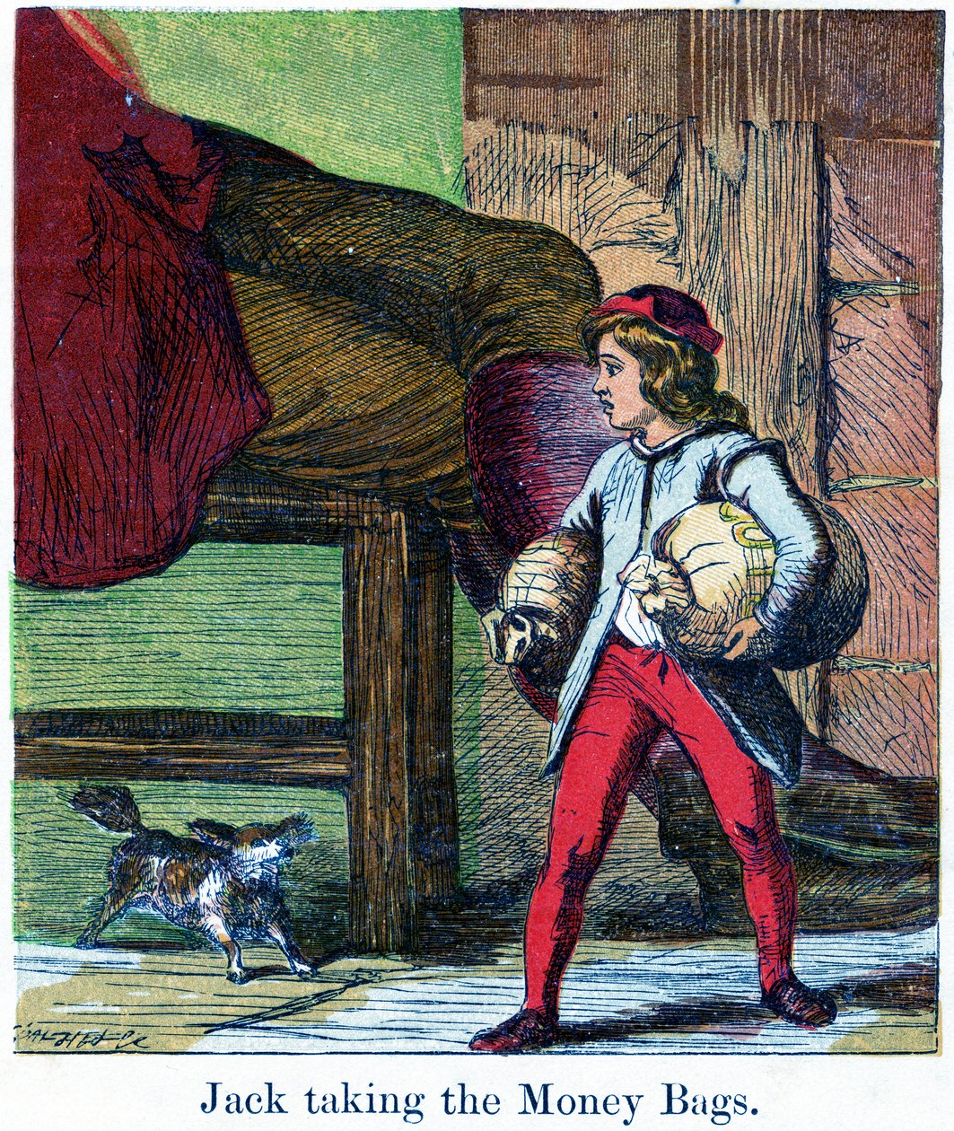 Jack Taking the Moneybags from the Giant