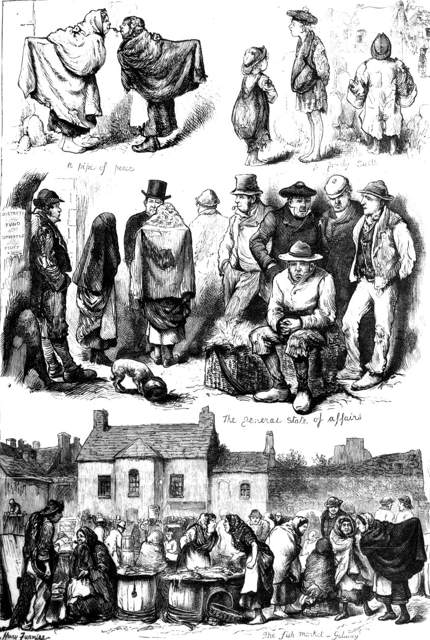 Sketches at Galway, illustration from 