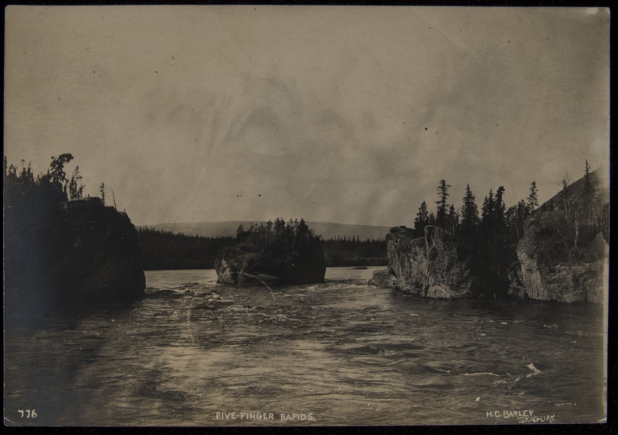 Five Fingers Rapids, Photographer, H.C. Barley, Skagway, Undated by Harry C. Barley