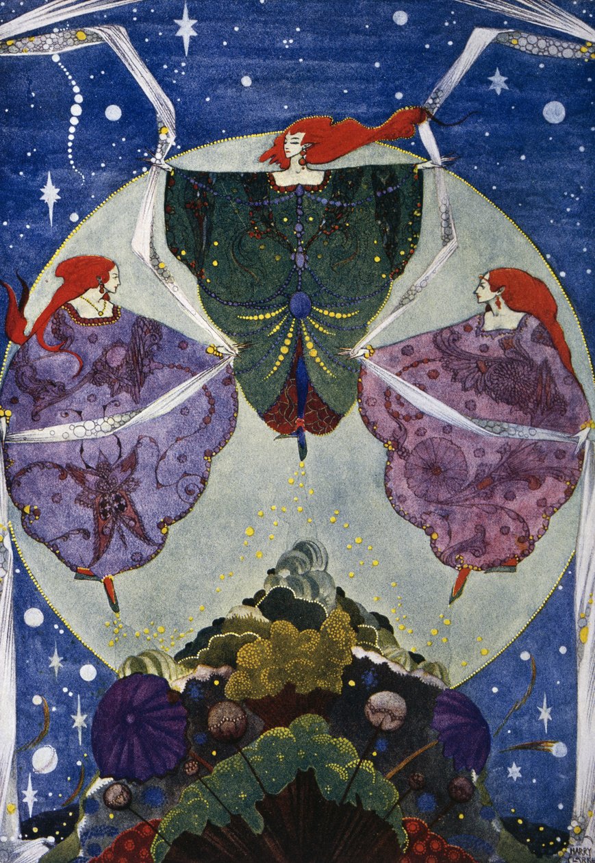 Elf hill, fairy tale by Hans Christian Andersen, illustration by Harry Clarke by Harry Clarke