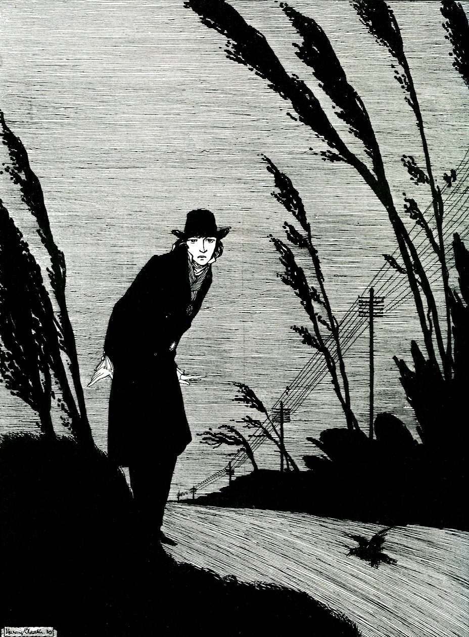 Midst of All Was a Cold White Face by Harry Clarke