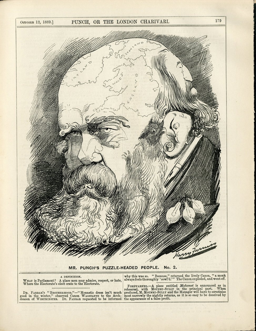 Illustration of Harry Furniss in Punch by Harry Furniss