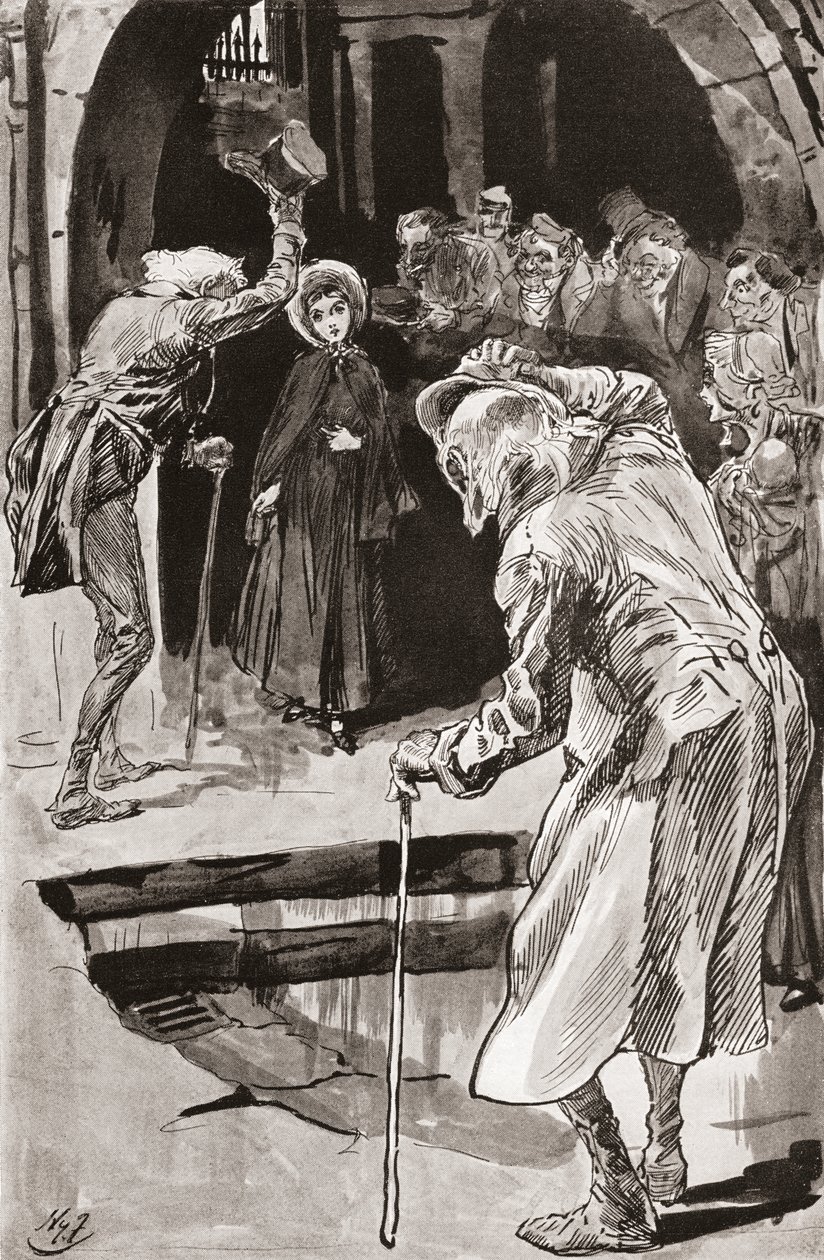 Little Dorrit. Illustration by Harry Furniss for the Charles Dickens novel