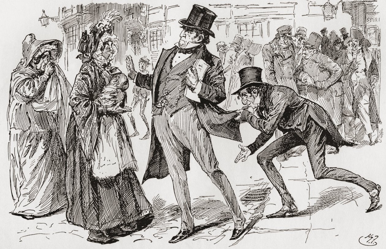 Mr. Jaggers and His Clients by Harry Furniss
