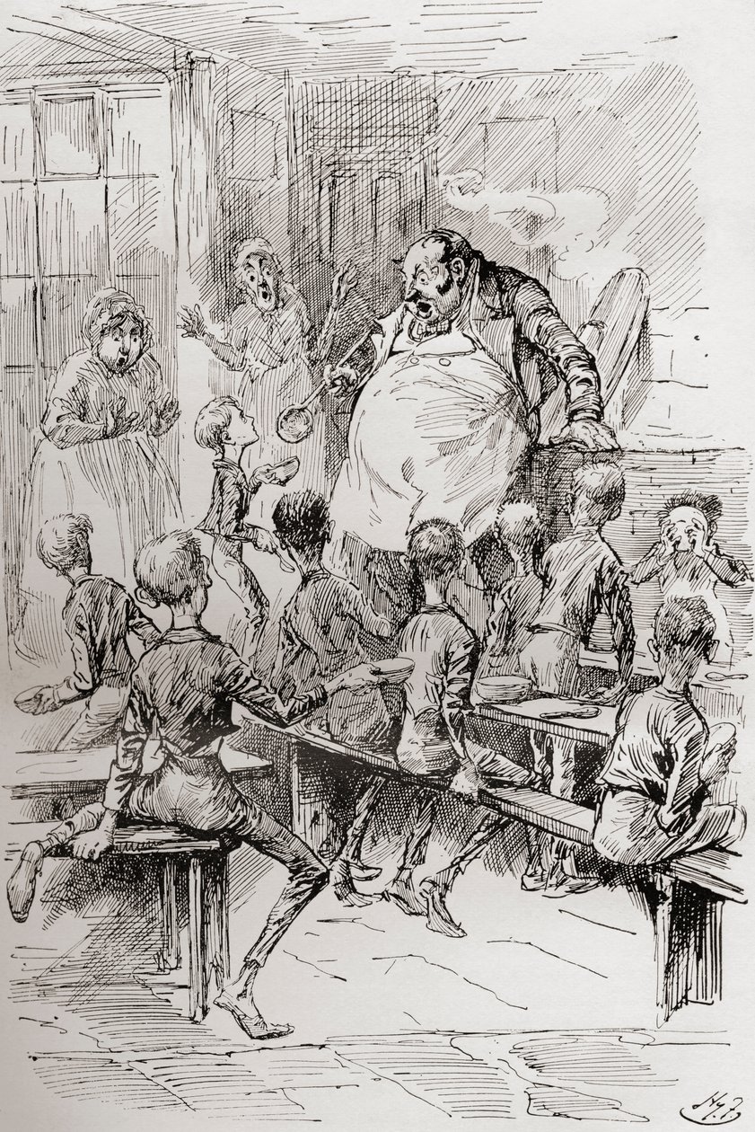 Starvation in the Workhouse by Harry Furniss