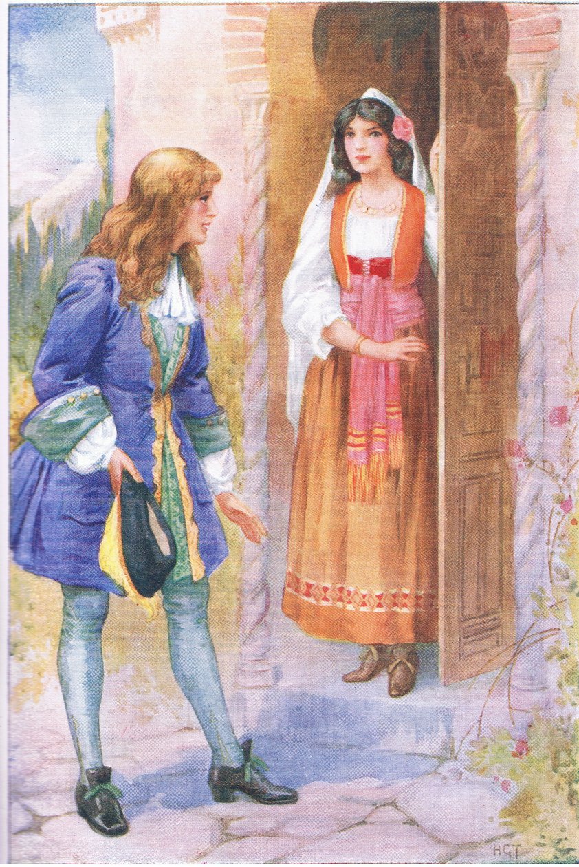 Ruyz De Alercon and the Rose Of the Alhambra, illustration from 